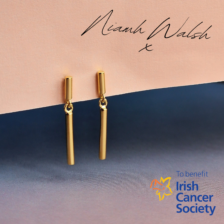 Minimalist Dainty Gold Bar Stud Earrings