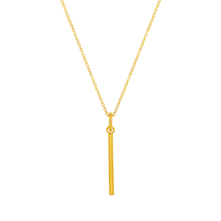 Minimalist Gold Bar Pendant