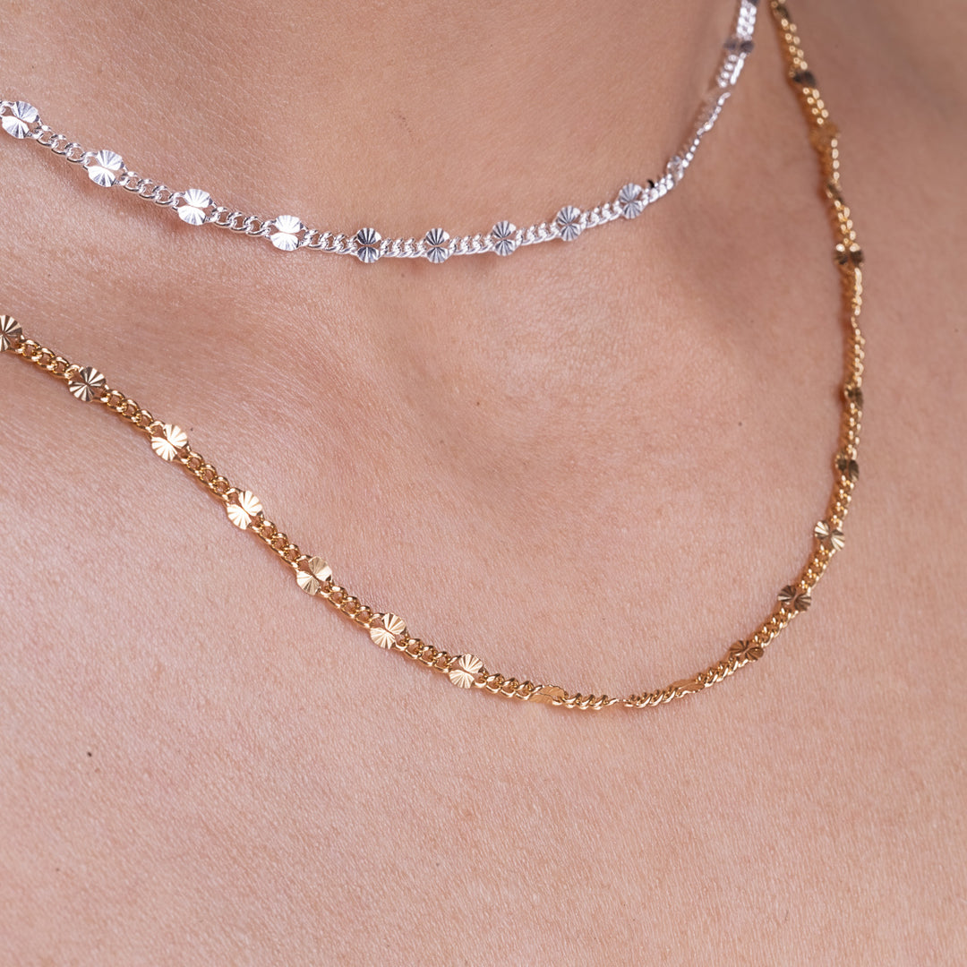 Starburst Gold Layering Necklace