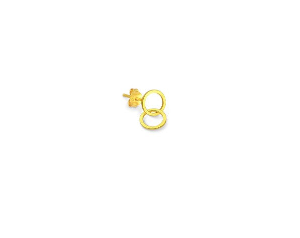 Forever Rings Simple Gold Stud Earrings