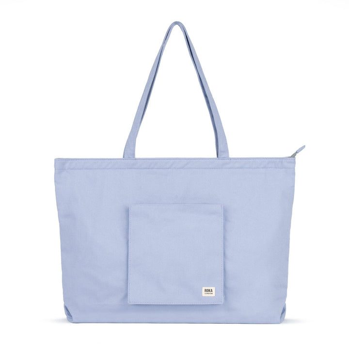 Portobello Tote Bag in Periwinkle Cotton