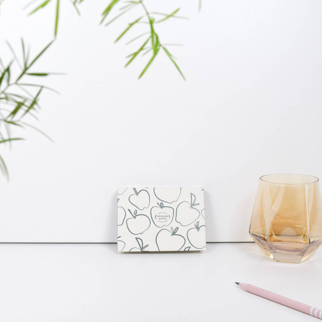Orchard Sticky Notes Pad in Green - Organic Apple Paper