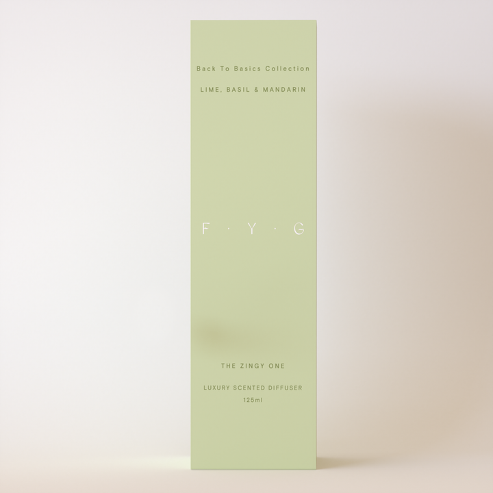 Lime, Basil & Mandarin Diffuser: Amber / Glass