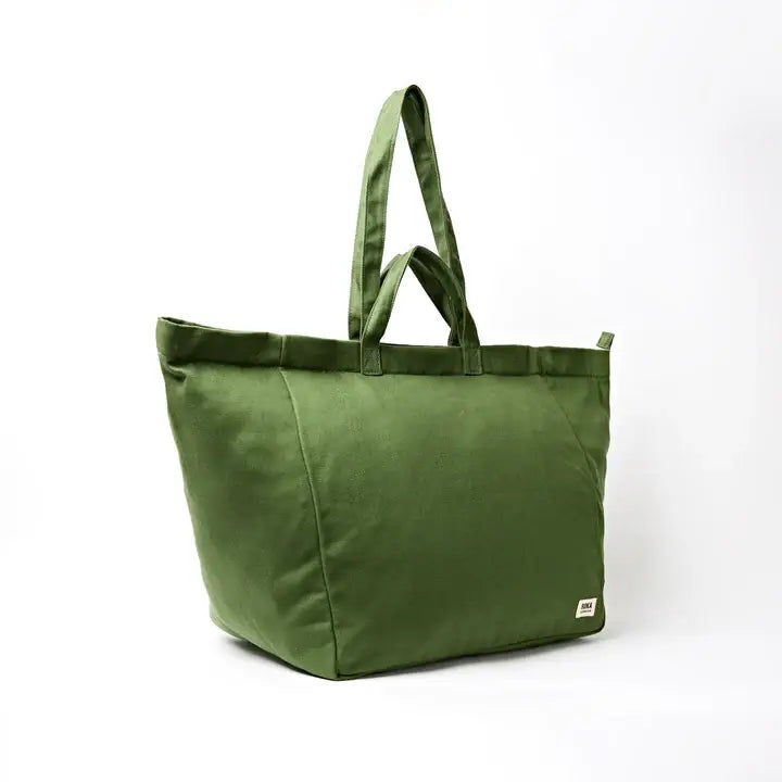 Marylebone Tote Bag in Artichoke Cotton Canvas