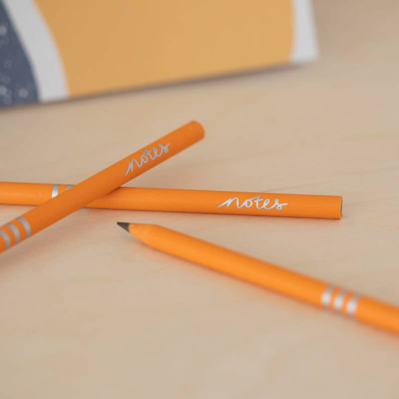 Pencils Pack of 3 recycled - Notes Earth & Clementine