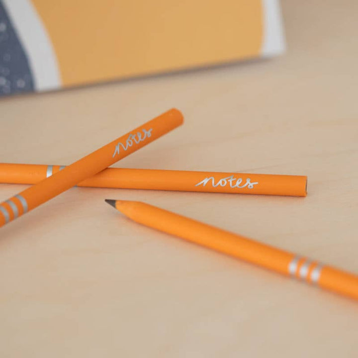 Pencils Pack of 3 recycled - Notes Earth & Clementine