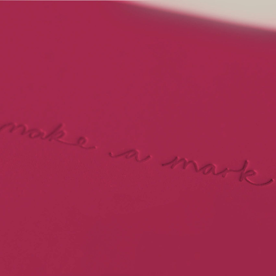 Notebook A5 Recycled Leather Lined Paper Pink