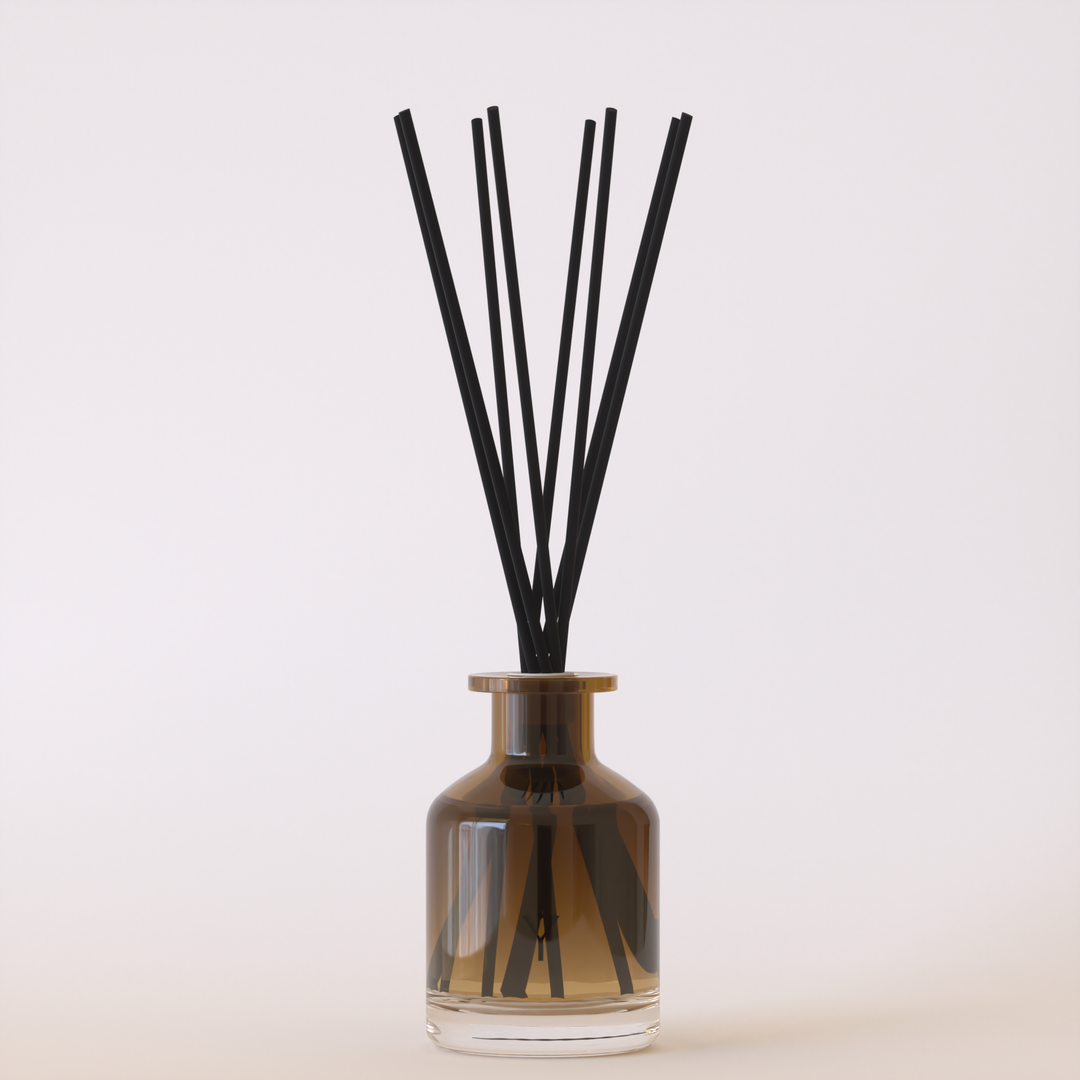Peony & Blush Suede Diffuser: Amber / Glass
