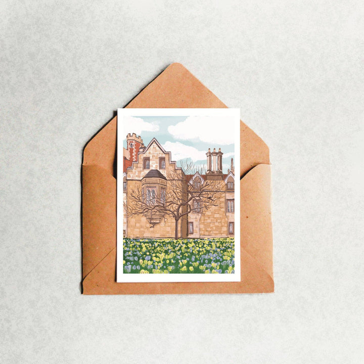 A6 Greeting Card “Newton’s Apple Tree” Cambridge UK