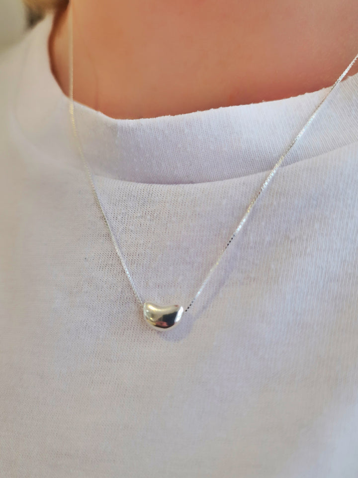 Pebble Adjustable Necklace Sterling Silver