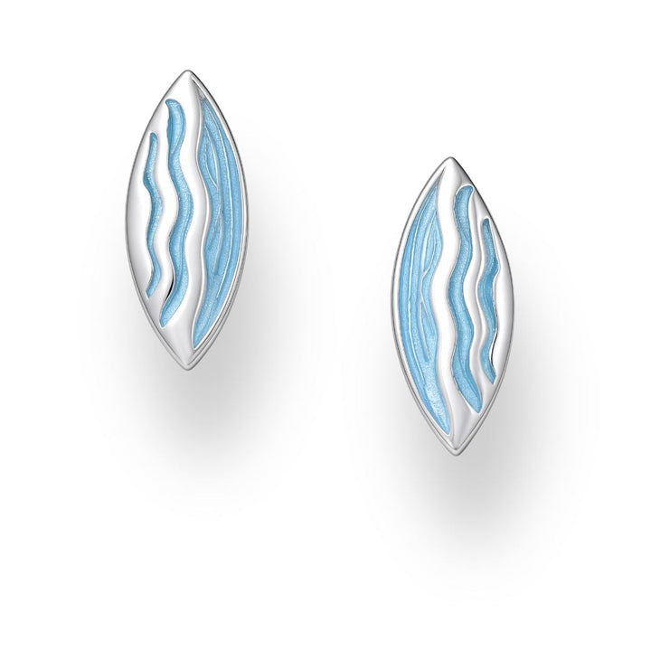 Blue Ocean Enamel Studs