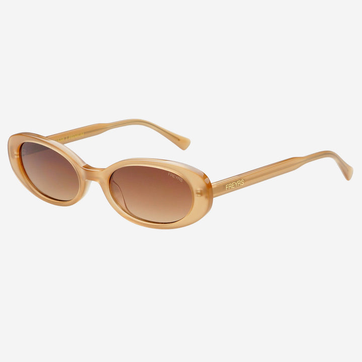 Mimi Acetate Oval Sunglasses  : Sand