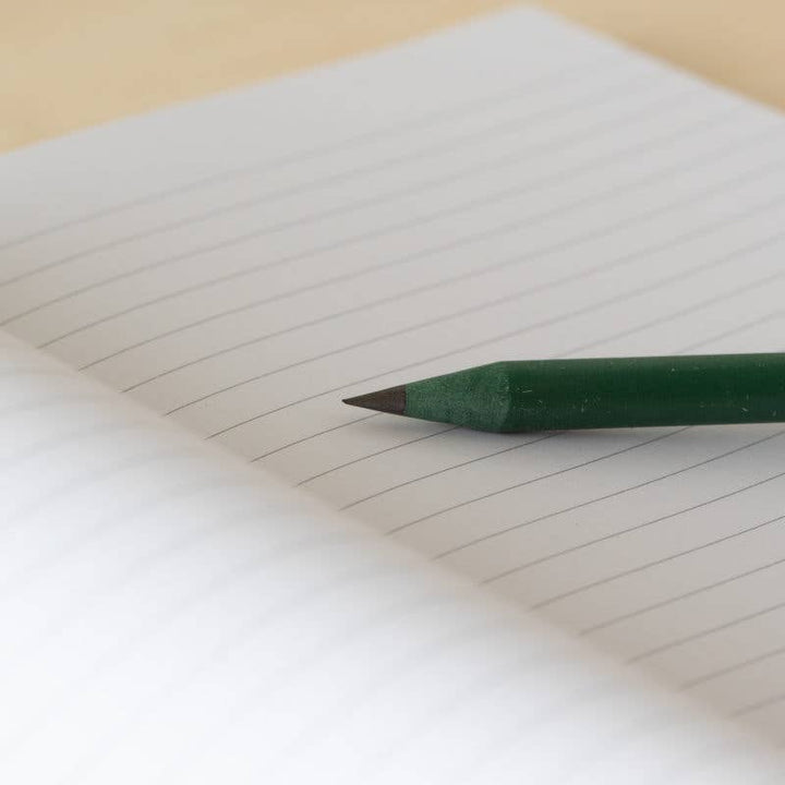 Notebook Recycled Paper A5 Lined Paper - Olive