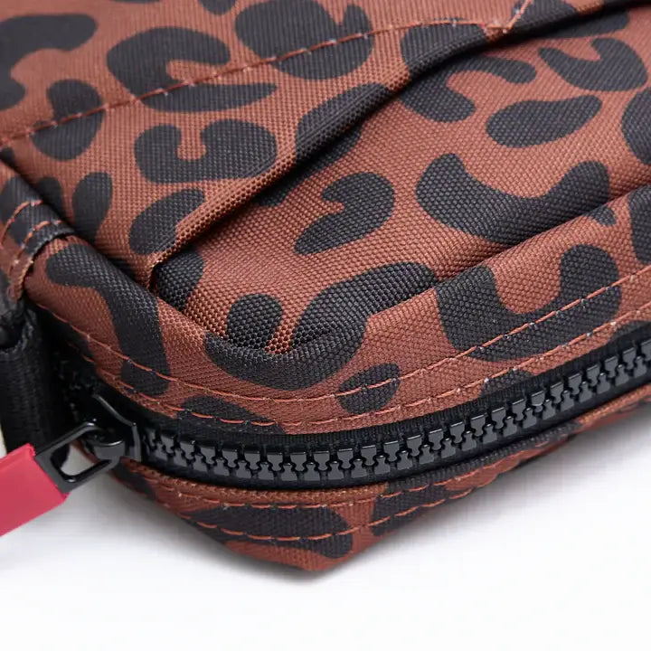 Bond Crossbody Bag in Scarlet Leopard Canvas