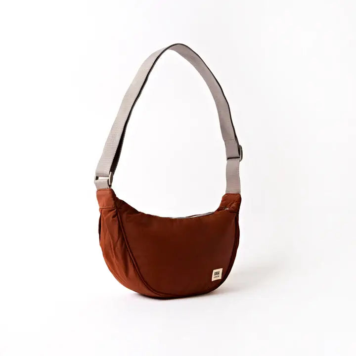 Farringdon Half Moon Bag in Henna Taslon