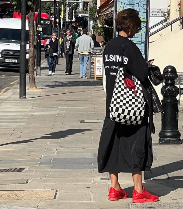 Bold Checker – Knitted bag