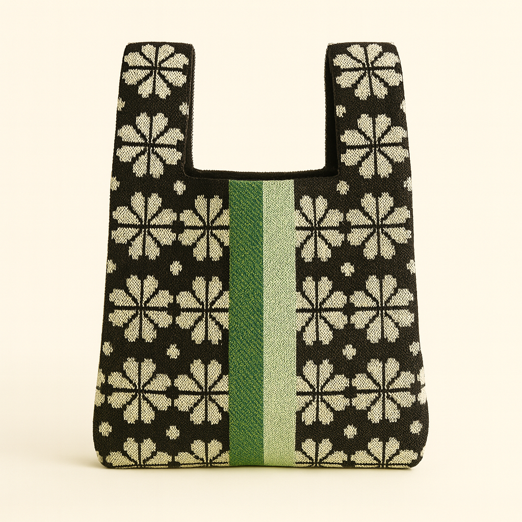 Heritage Bloom - Knitted bag