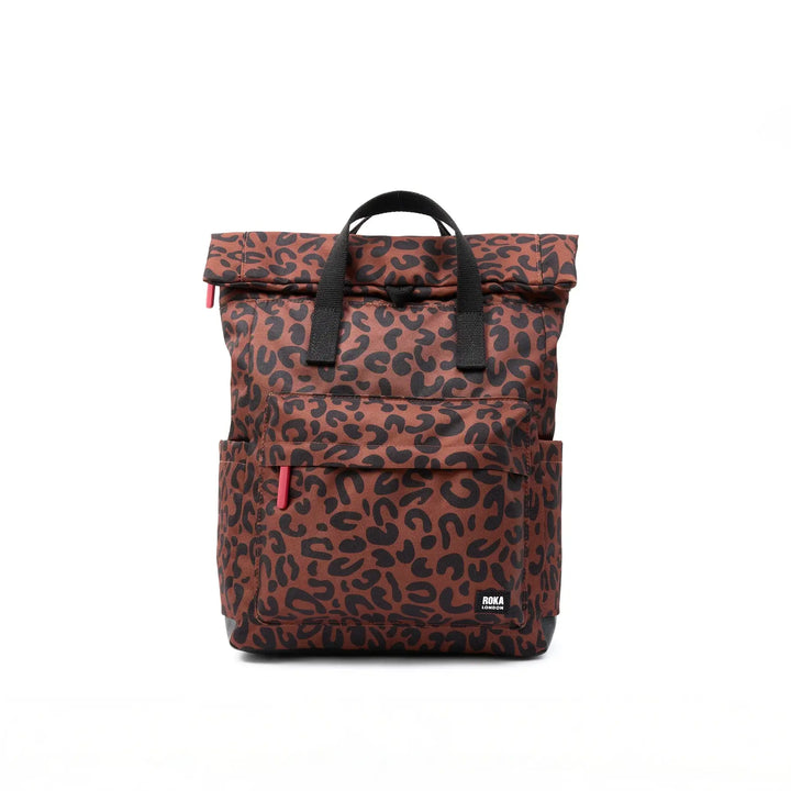 Canfield Backpack in Scarlet Leopard Canvas