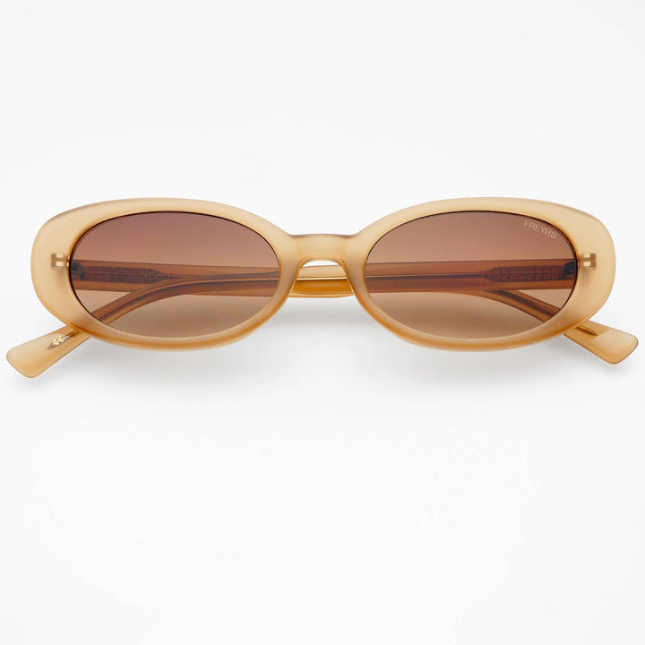 Mimi Acetate Oval Sunglasses  : Sand