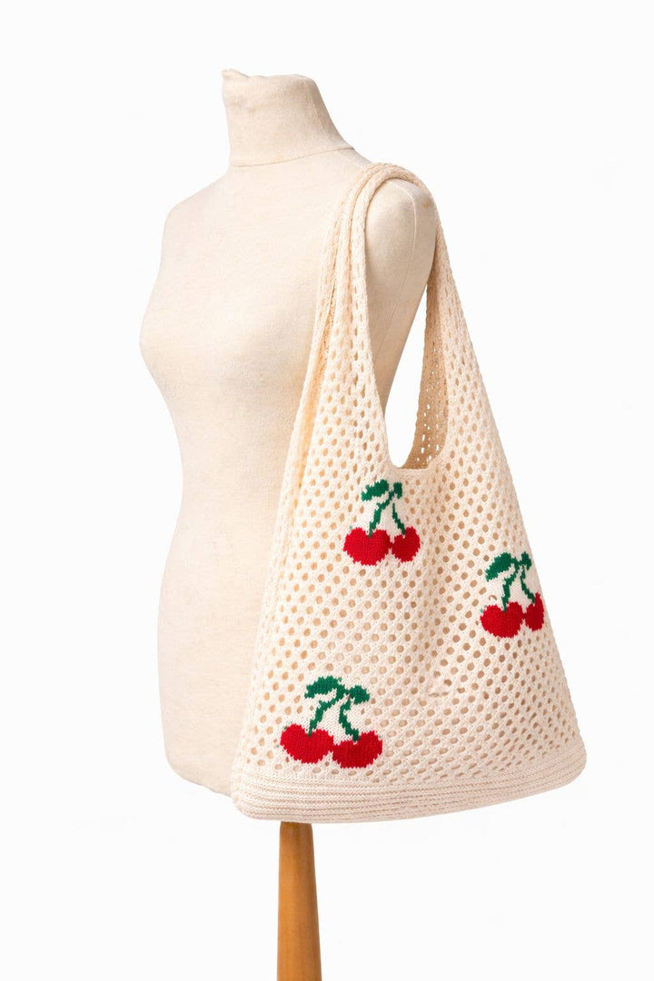 Cherry On Top Crochet Tote