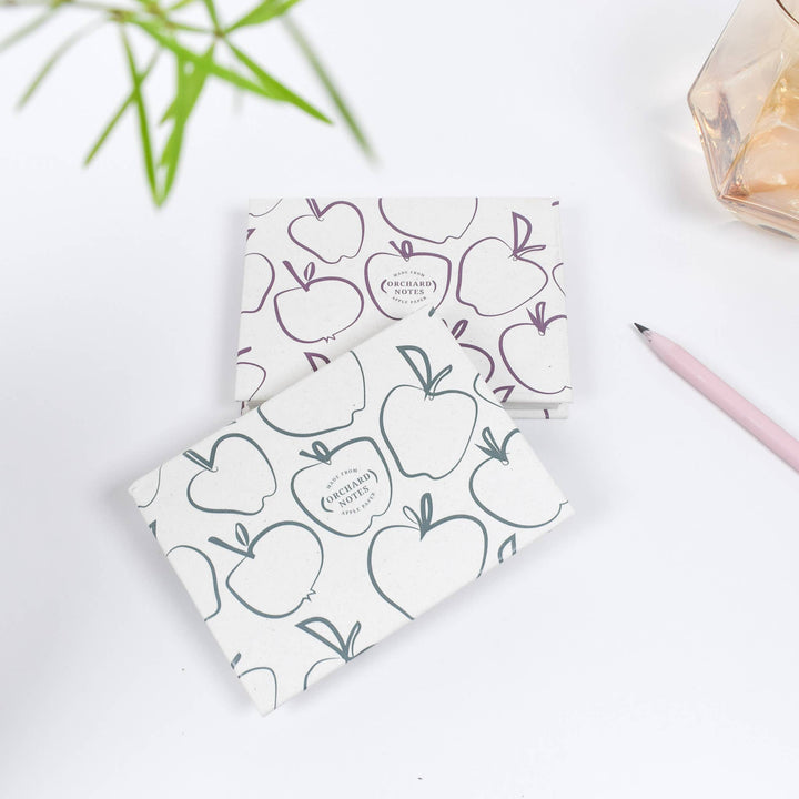 Orchard Sticky Notes Pad in Green - Organic Apple Paper