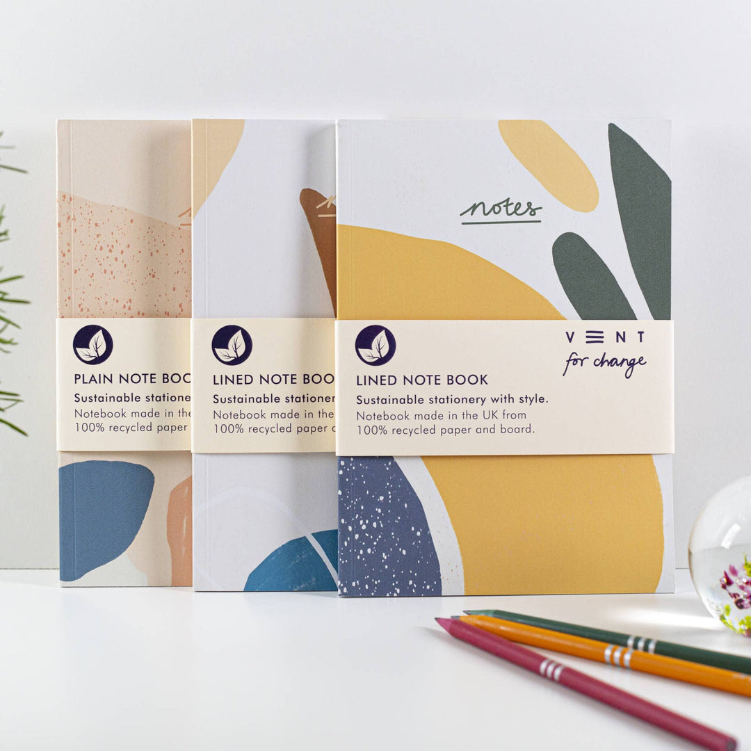 Notebook Recycled Paper A5 Lined Paper - Olive