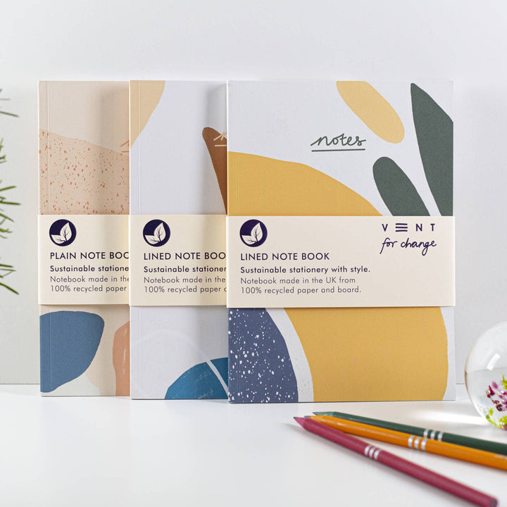 Notebook Recycled Paper A5 Lined Paper - Olive