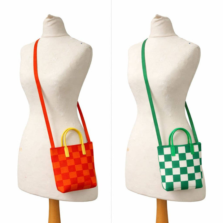 Pixel Check Mini Crossbody