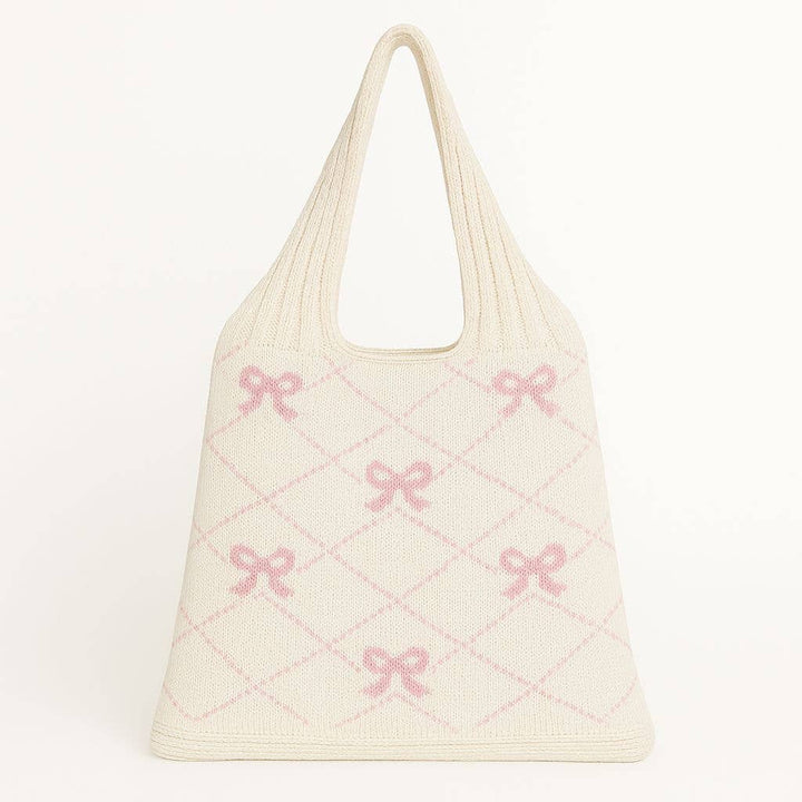 Ribbon Reverie crochet Tote
