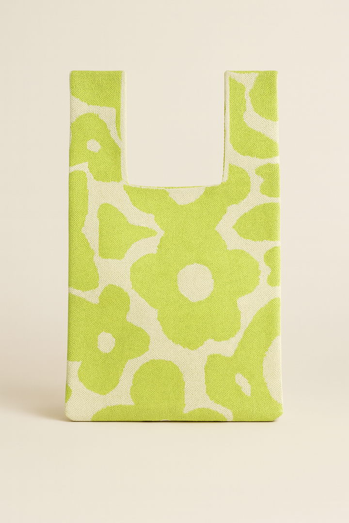 Retro Petal - knitted bag