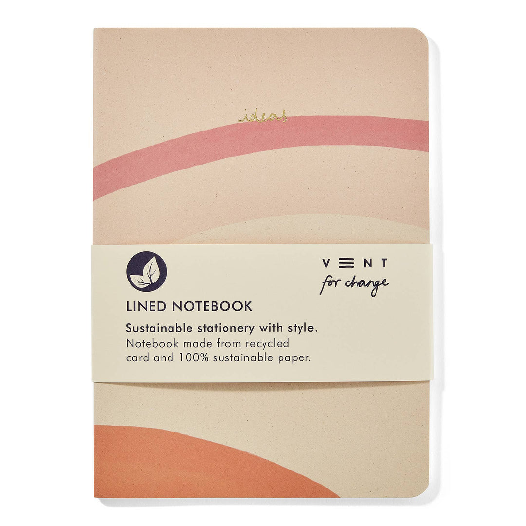 Notebook A5 Recycled & Sustainable Lined Paper Ideas- Cream