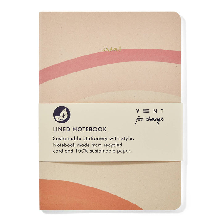 Notebook A5 Recycled & Sustainable Lined Paper Ideas- Cream