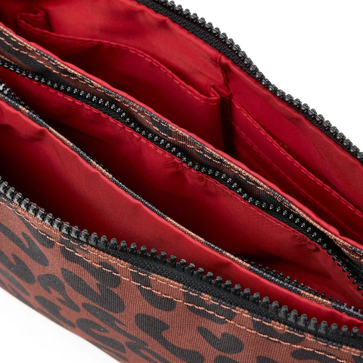 Carnaby Crossbody Bag in Scarlet Leopard Canvas