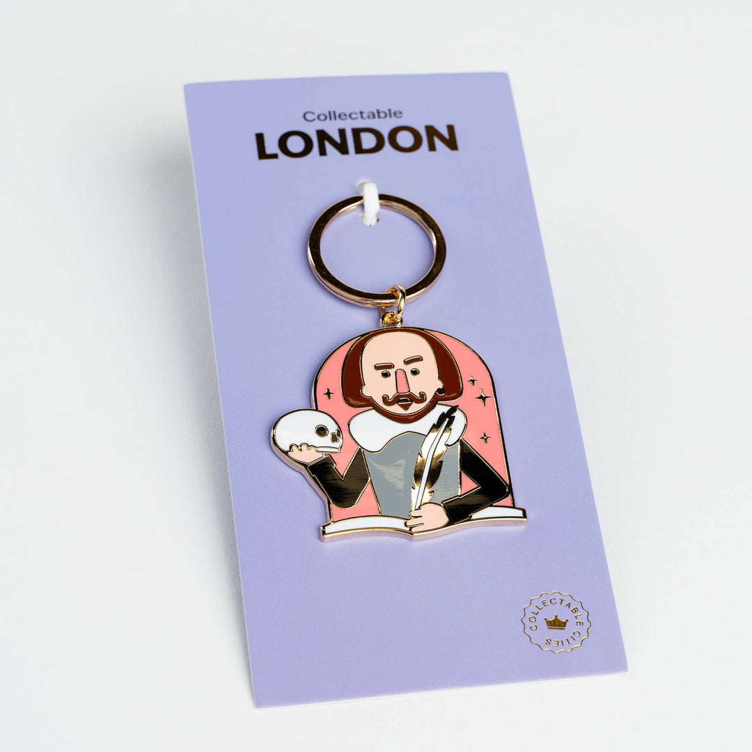 William Shakespeare KeyChain Literary Gift & London Souvenir