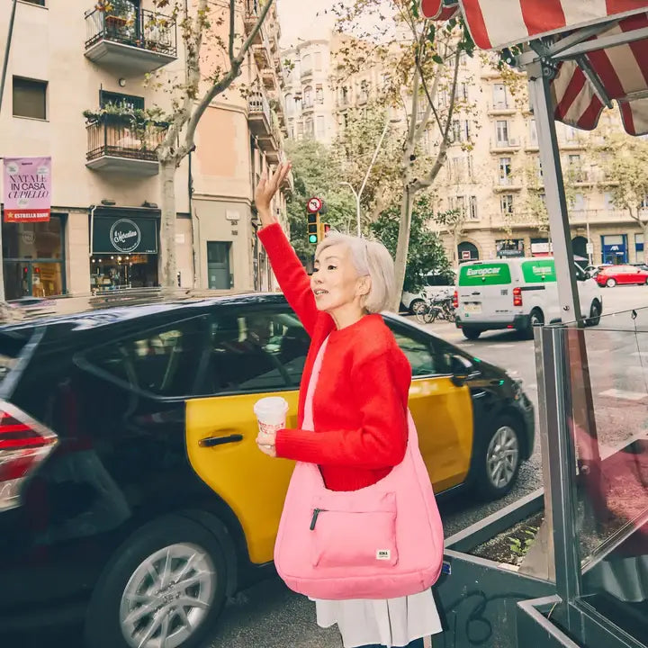 Belsize Crossbody Bag in Pink Lemonade Taslon
