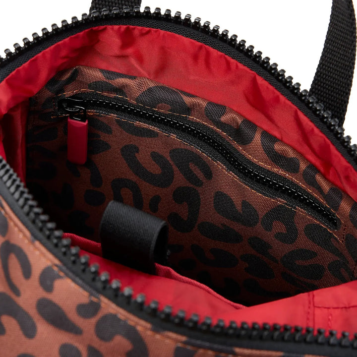 Canfield Backpack in Scarlet Leopard Canvas