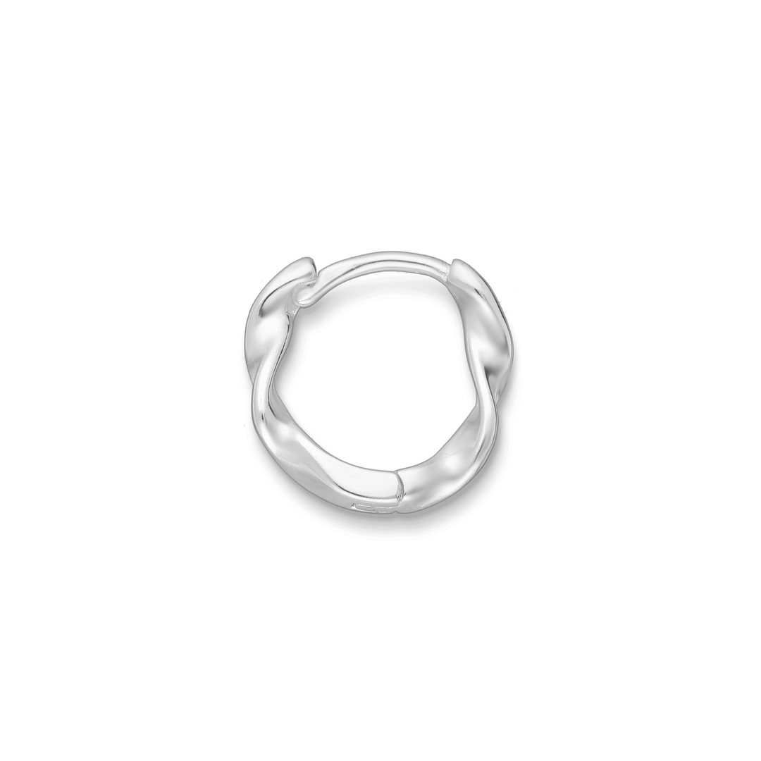 Silver Twist Huggies