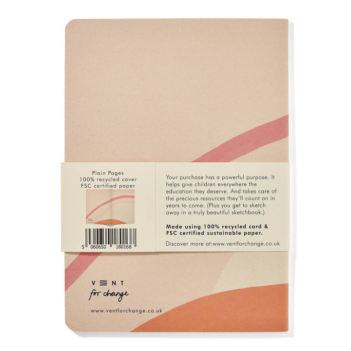 Notebook A5 Recycled & Sustainable Lined Paper Ideas- Cream