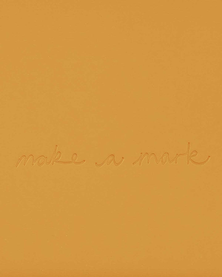 Notebook A5 Recycled Leather Lined Paper - Yellow