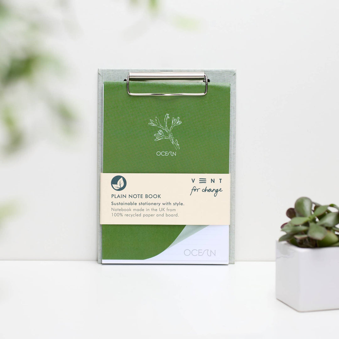 Ocean A5 Notepad Algae Green - Recycled Paper