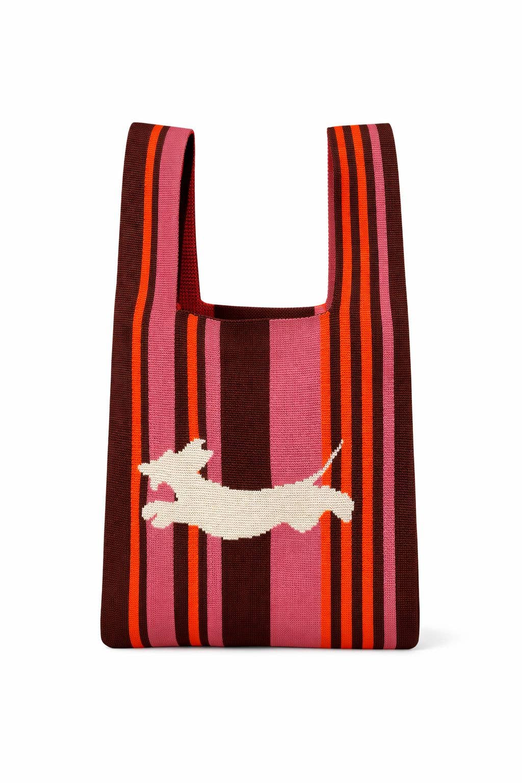 Sausage & Stripes - Knitted Bag