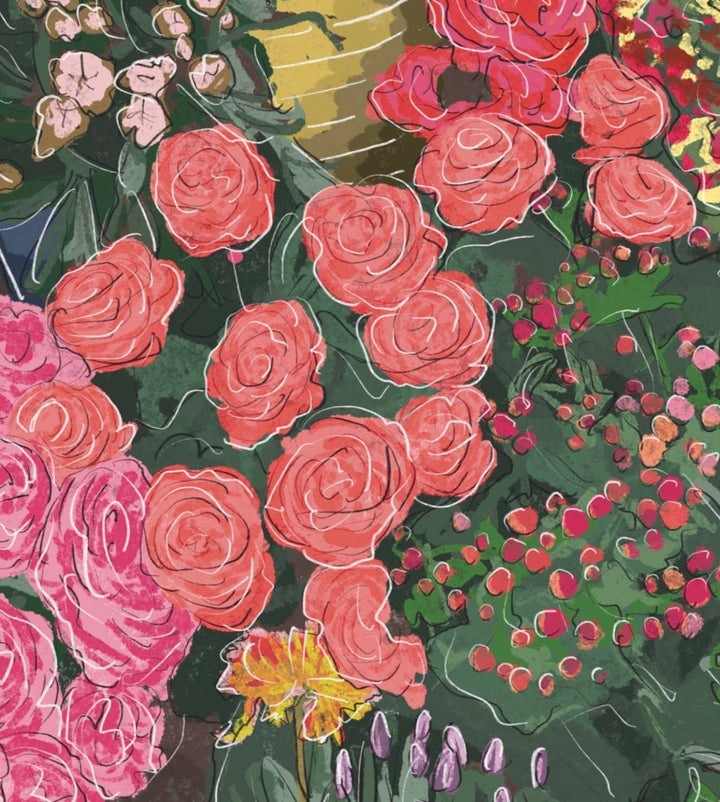 London Flower Shop Art Print - Travel & Wall Art