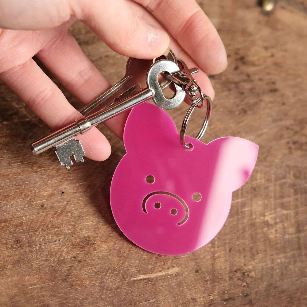 Lucky Pig Keyring