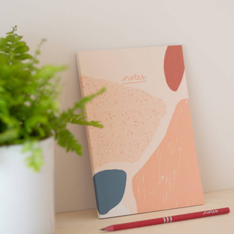 Pencils Pack of 3 recycled - Notes Coral & Geranium Pink