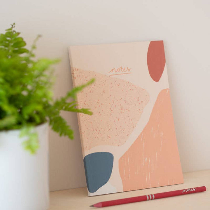 Pencils Pack of 3 recycled - Notes Coral & Geranium Pink