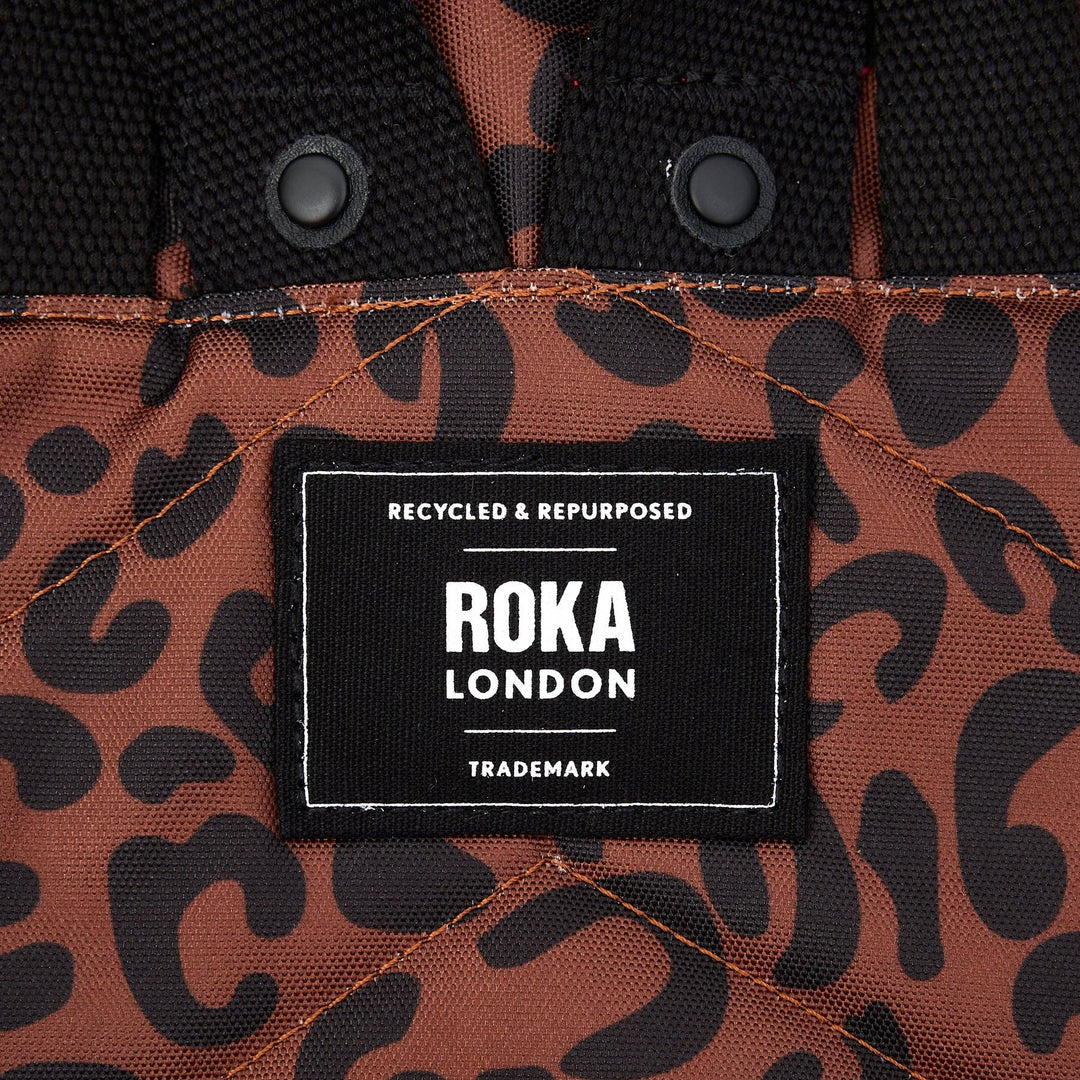 Canfield Backpack in Scarlet Leopard Canvas