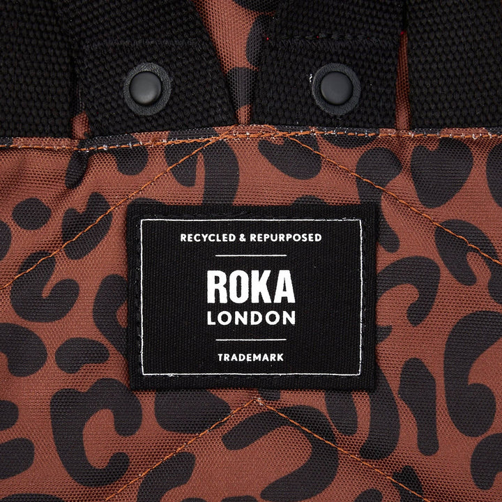Canfield Backpack in Scarlet Leopard Canvas