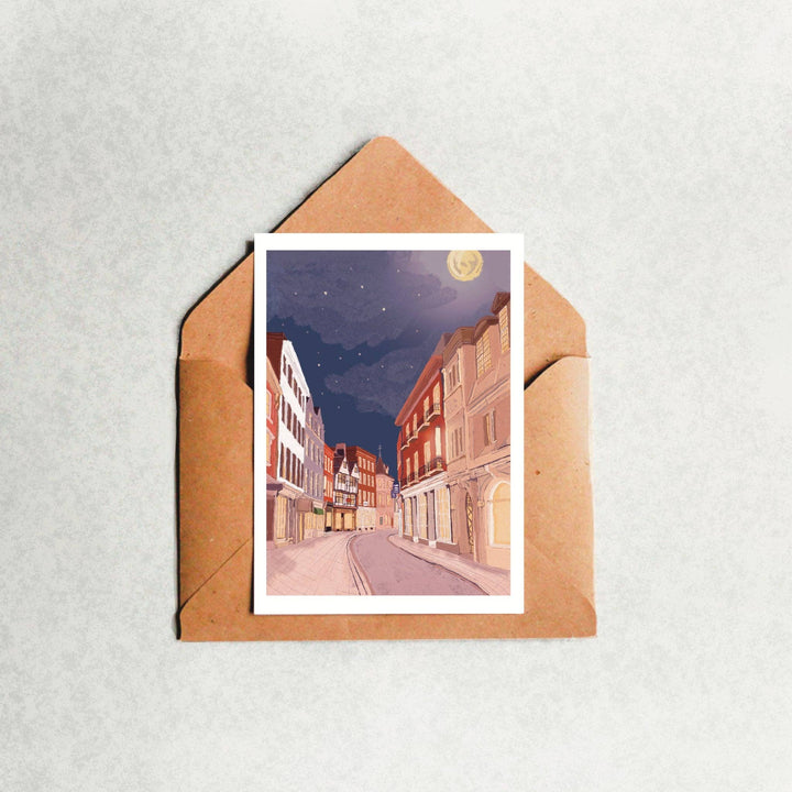 A6 Greeting Card “Trinity Street” Cambridge UK