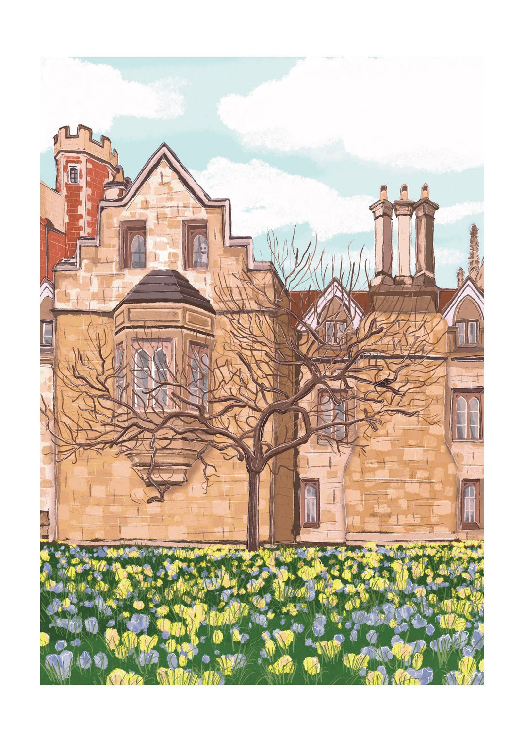 Cambridge England UK Art Print “Trinity College”