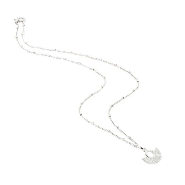 Art Deco Fan Silver Satellite Chain Necklace - Vurchoo Ethical Jewellery